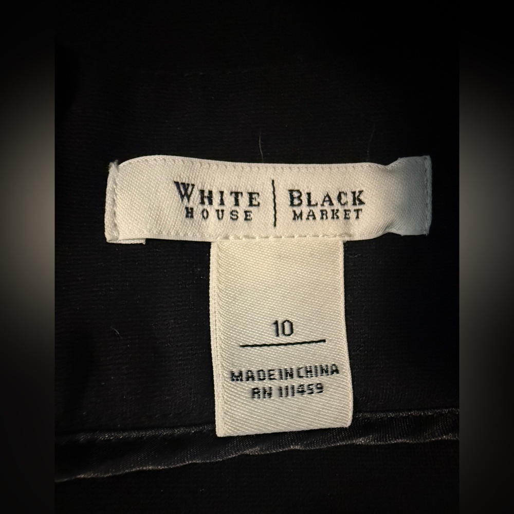 EXCELLENT CONDITION WHBM ELEGANT BLACK STRAIGHT SKIRT WORN ONCE